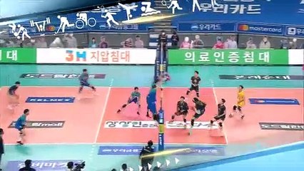 [스포츠영상] 디그의 정석, 장지원의 슈퍼맨 수비