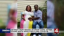 Detroit mom wakes up from coma after giving birth while battling COVID-19