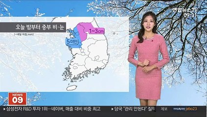 [날씨] 낮부터 기온 올라…밤부터 중부 곳곳 첫눈