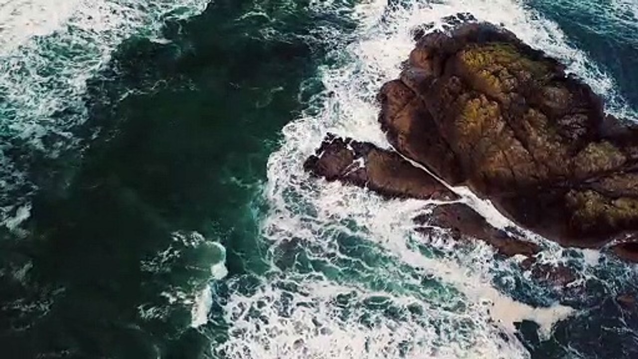 Waves crashing