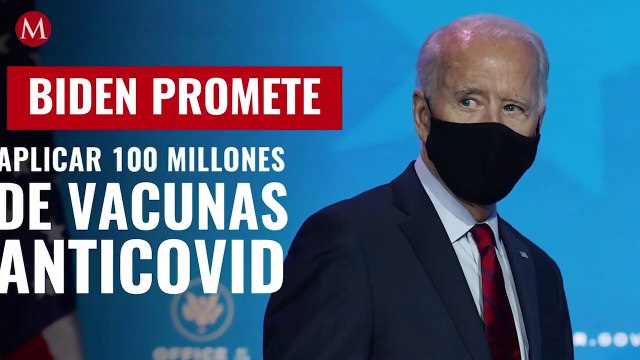 Biden promete aplicar 100 millones de vacunas anticovid en primeros 100 días de gobierno