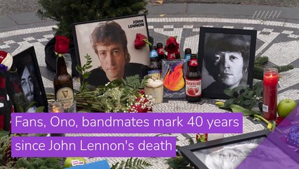 Fans, Ono, bandmates mark 40 years since John Lennon's death, and other top stories in entertainment from December 09, 2020.