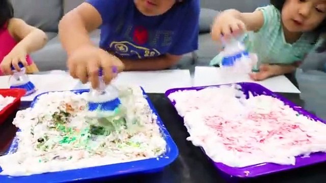 Easy DIY Shaving Cream Art for Kids with Ryan's World