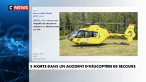 Crash d'un hélicoptère en Savoie : 5 morts et un blessé en urgence absolue