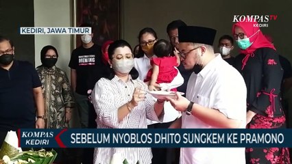 Sebelum Nyoblos Dhito Sungkem Ke Pramono Anung