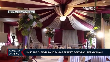 Unik, Tps Di Semarang Dihias Seperti Dekorasi Pernikahan