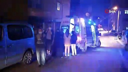 Yangının ortasında kalan çocuklar babalarını görünce gözyaşlarına boğuldu