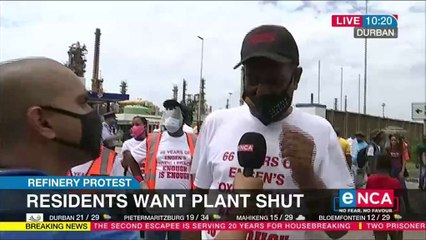 Wentworth residents protest after Engen refinery explode