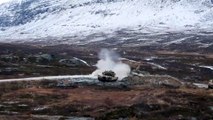 U.S. Marines • Fire Big Guns and Tanks •  Setermoen Norway