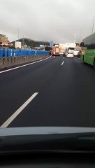 Colisión múltiple en la autopista TF-5, a su paso por La Laguna