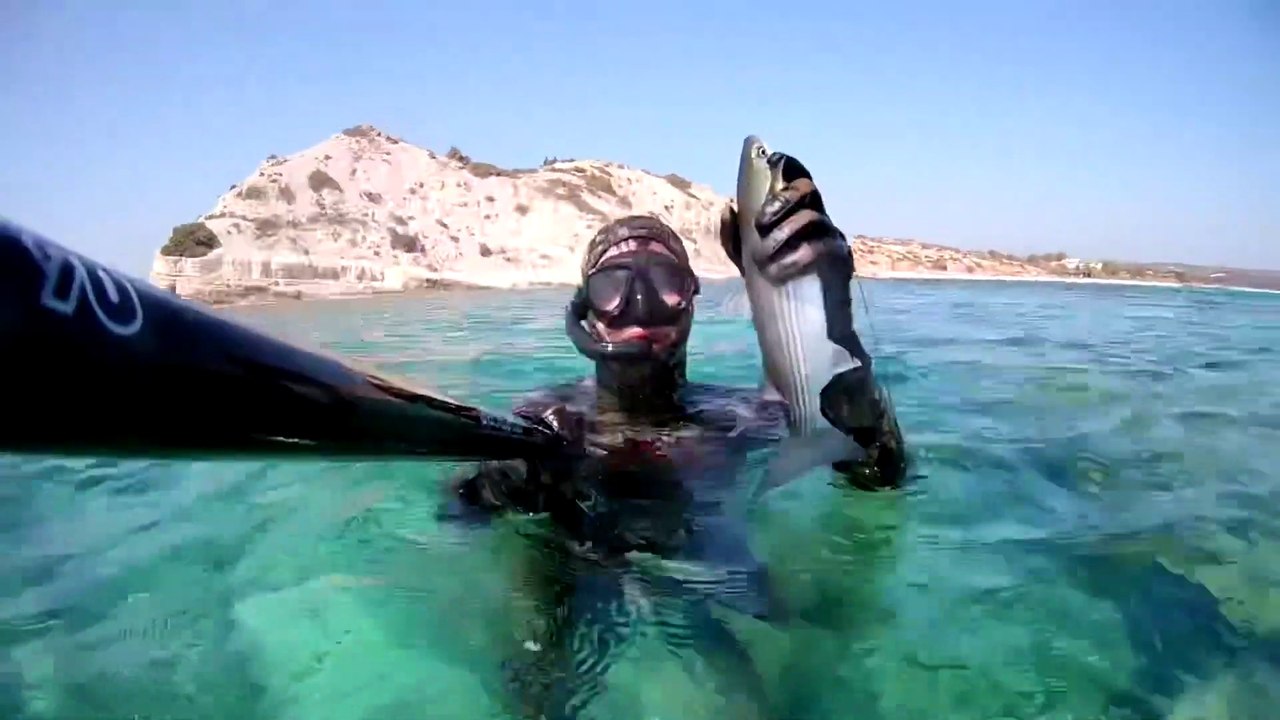 Spearfishing Grey Mullet / Zıpkınla Kefal Avı