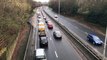 Traffic chaos after crash in Preston