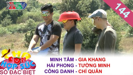 CHA CON HỢP SỨC |Tập 144 FULL| Bật cười với trò chơi 'bịt mắt' tìm trái cây của các ông bố nổi tiếng