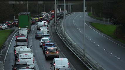 Traffic chaos in Penwortham following a crash