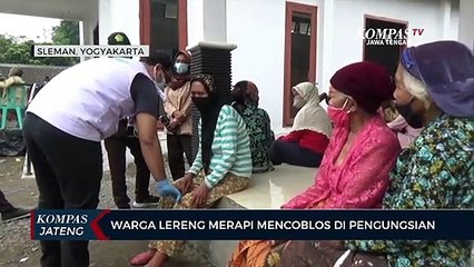 Warga Lereng Merapi Mencoblos Di Pengungsian