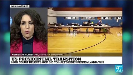 US Supreme Court rejects Republican challenge to Biden's Pennsylvania win