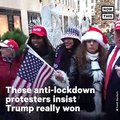 Anti-Lockdown Protesters Insist Trump Really Won - NowThis