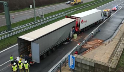 Accident sur l'E411 à Messancy