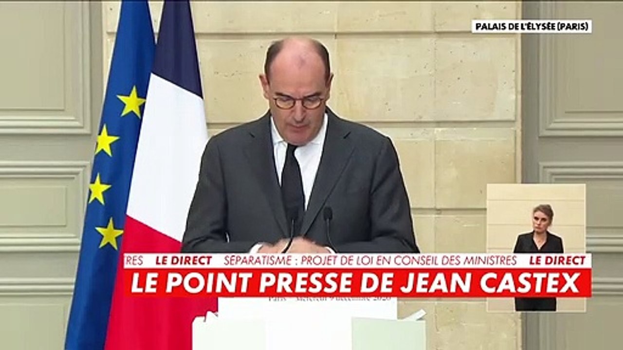 Loi sur le séparatisme: "Ce texte n'est pas un texte contre les religions. C'est une loi d'émancipation face au fanatisme religieux" (Jean Castex)