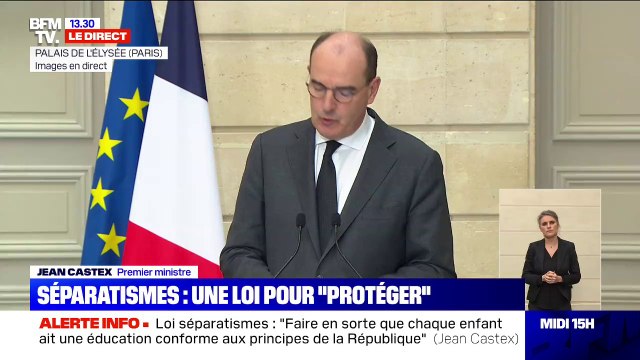 Séparatismes: Jean Castex présente un texte pour que la promesse républicaine d'émancipation et d'égalité des chances soit une réalité pour tous