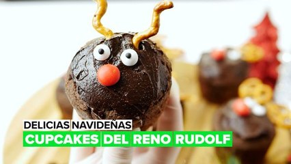 Delicias navideñas: cupcakes del reno Rudolf
