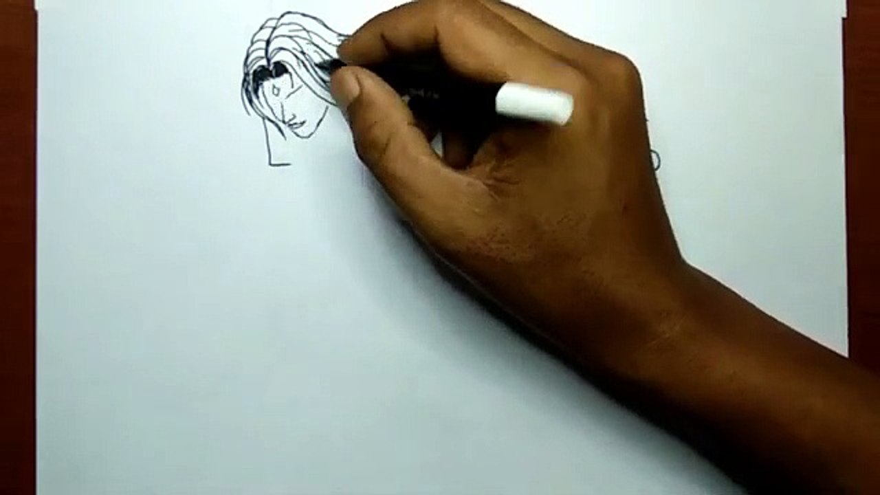 WOW ,, how to draw LING hero mobile legends from the word LING