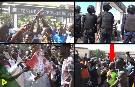 UCAD, champ de bataille : étudiant touché à l'œil, 5 arrestations, plusieurs blessés pour des bourses non payées