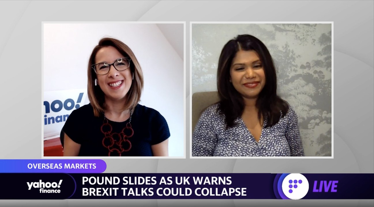 Pound slides as UK warns Brexit talks could collapse