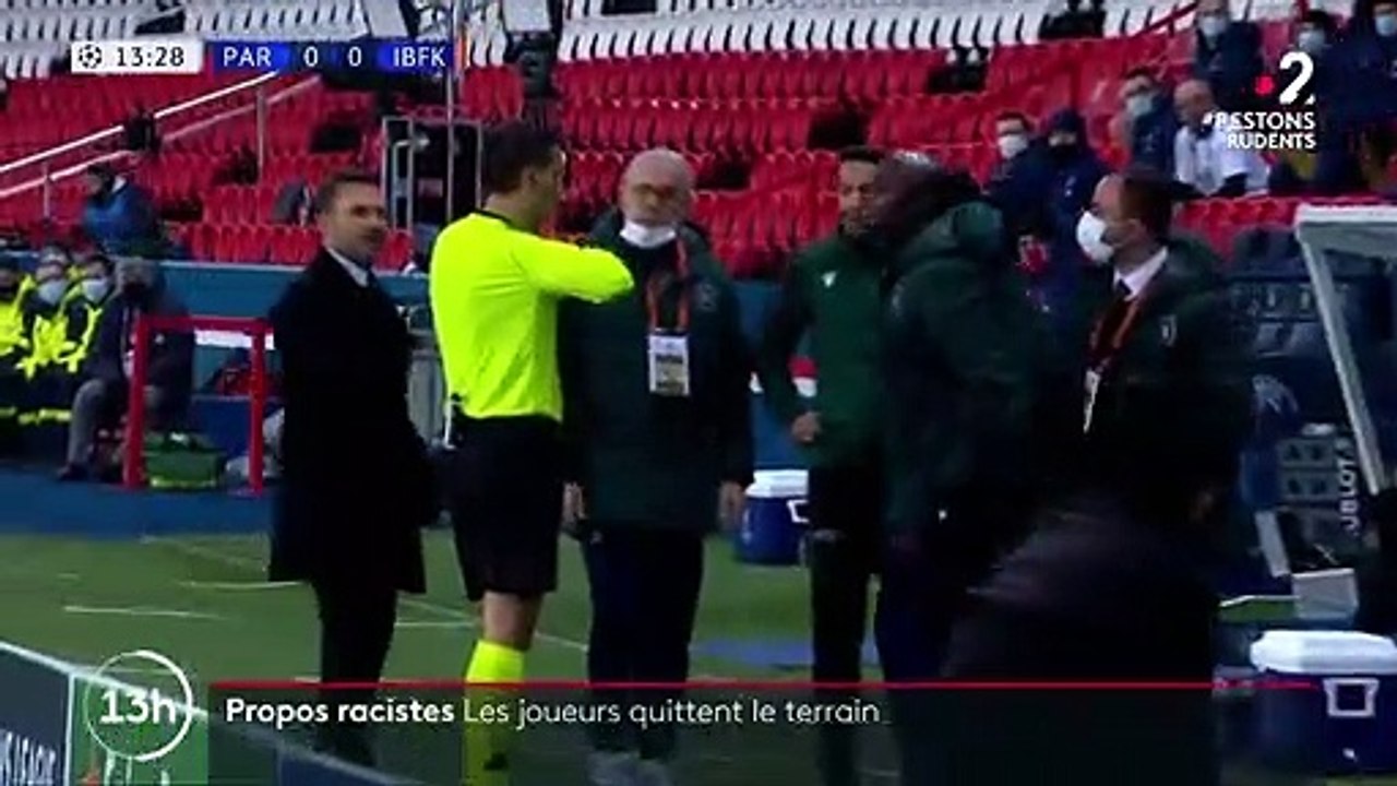 Match PSG-Basaksehir : rencontre interrompue après des accusations de racisme visant un arbitre