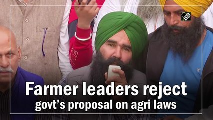 Farmer leaders reject govt's proposal on farm laws