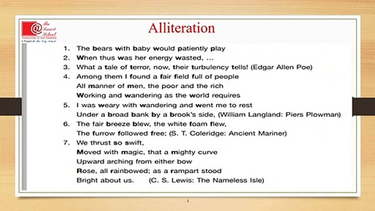 VL8 T1 Class VIII English Alliteration Clauses Composition 2020-21