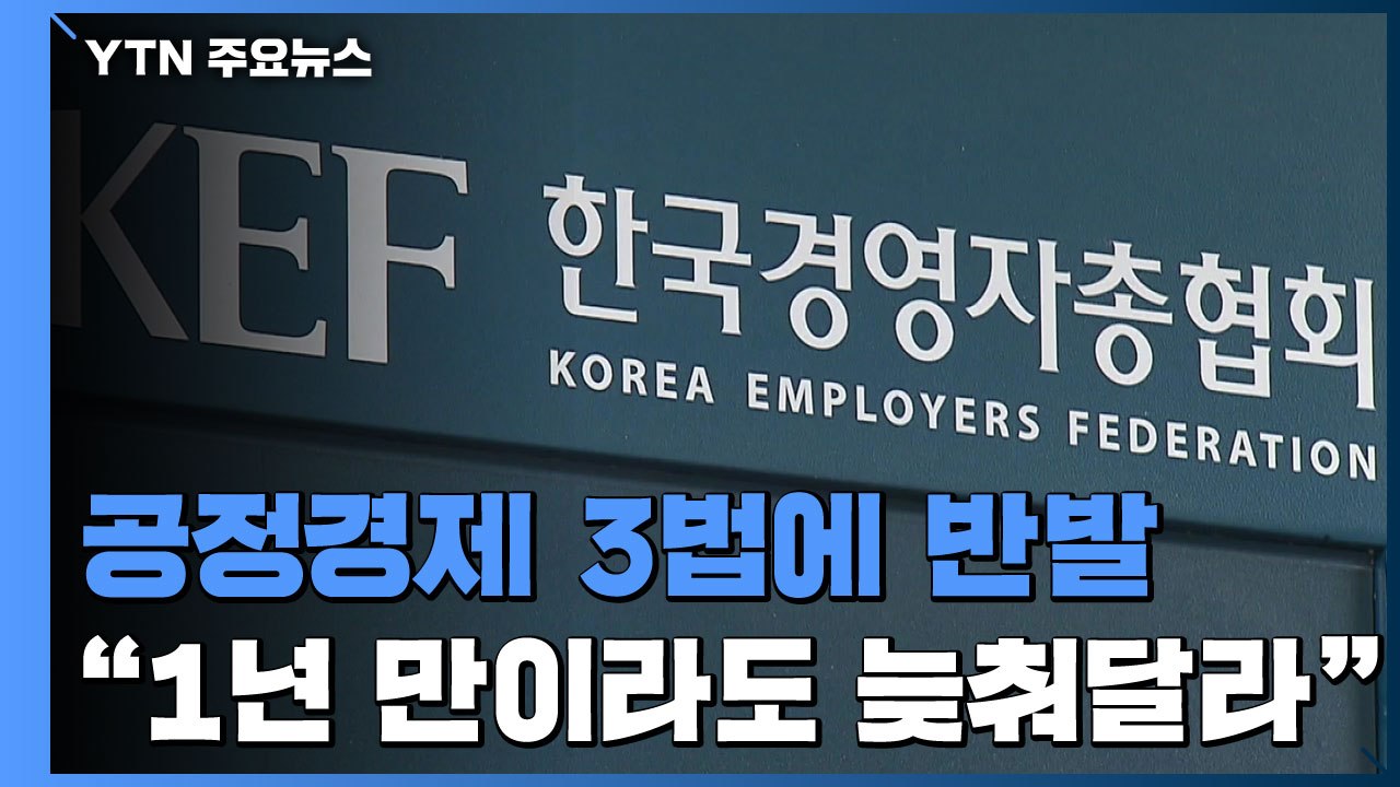 경제 단체, '공정경제 3법·노조법' 통과에 강력 반발..."시행 늦춰달라" / YTN