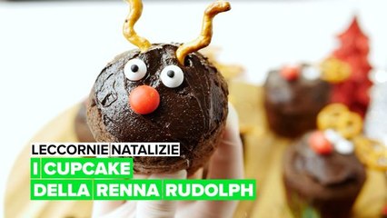 Leccornie natalizie: I cupcake della renna Rudolph
