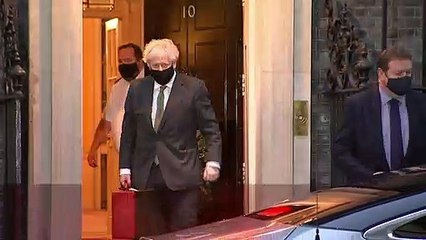 Boris Johnson leaves for Brussels