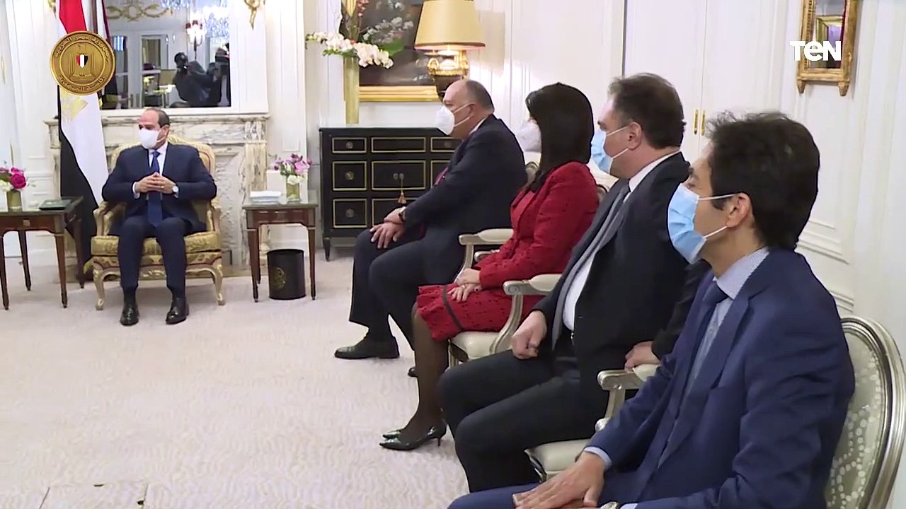 لقاء السيد الرئيس مع سكرتير عام منظمة التعاون ا...