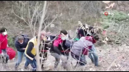 Mazot yüklü tanker şarampole uçarken, patlamaması olası bir faciayı önledi