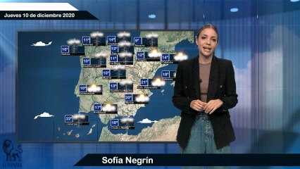 Pronóstico para el jueves 10 de diciembre.