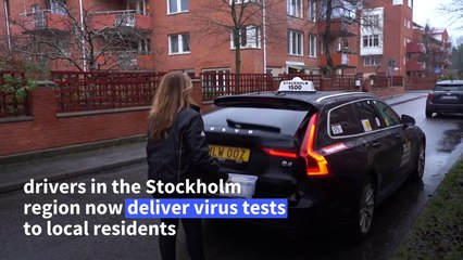 Sweden taxi drivers help boost Covid-testing in Stockholm