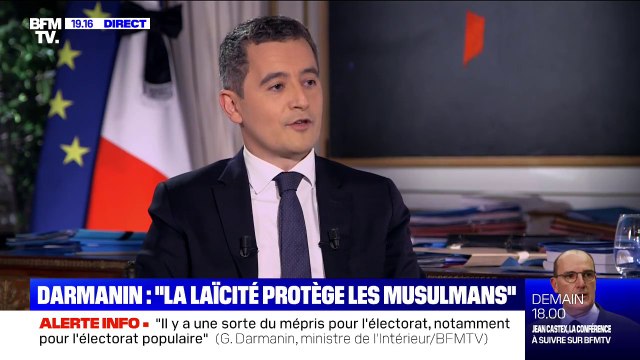 Gérald Darmanin: Quand Monsieur Erdogan se permet d'insulter le président de la République et de donner des ordres aux musulmans français, il nie profondément le fait que, avant tout, ils sont citoyens français