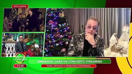 Emmanuel nos platica EN EXCLUSIVA del concierto navideño que dará virtualmente. | Venga La Alegría