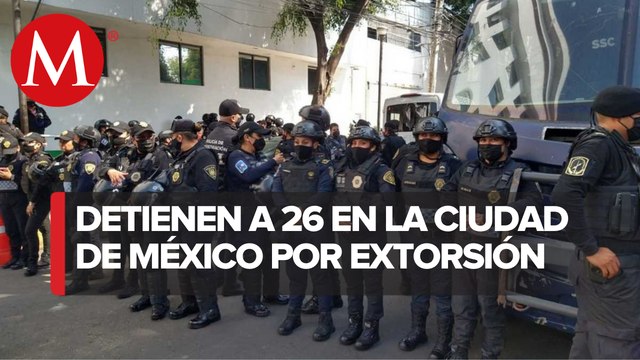 En CdMx, caen 26 ligados a extorsiones a conductores de pipas de agua