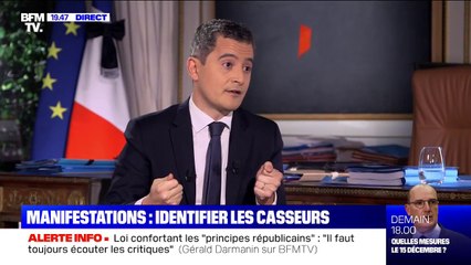 Gérald Darmanin: "Les violences policières n'existent pas telles qu'on l'imagine"