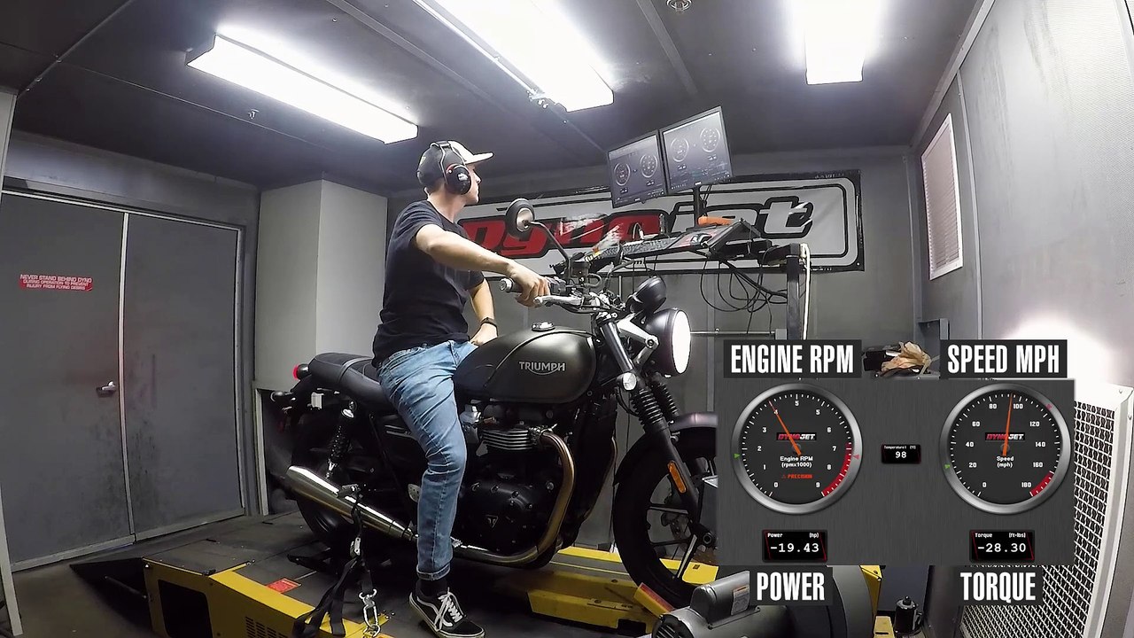 2020 Triumph Street Twin Dyno