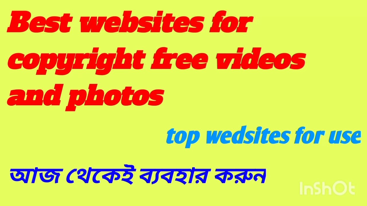 Best websites for copyright free videos and photos