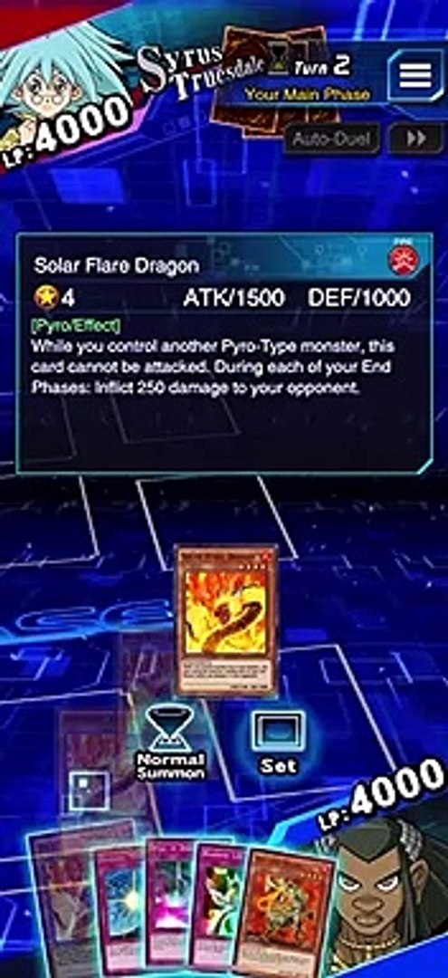 Yu Gi Oh Duel Links Solar Flare Dragon Gameplay And Effect Axel Brodie Level 14 Reward Video Dailymotion