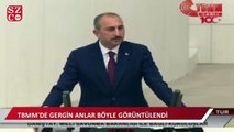 Bakan Gül'ün konuşması sırasında TBMM'de gerginlik