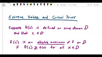 Math 151 Extreme Values and Critical Points by Ullman First Year ...
