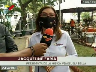 MVB realiza jornada N° 35 de desinfección en Plaza Lino de Clemente municipio Sucre