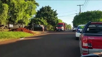 Entregador fica ferido em colisão entre moto e carro no Brasmadeira