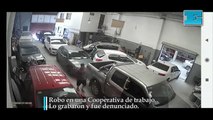 Robo en una Cooperativa de trabajo.  Lo grabaron y fue denunciado.